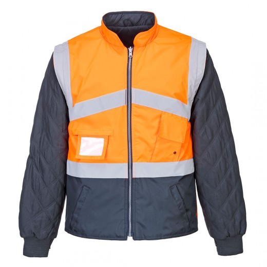 GIACCA BICOLORE HI-VIS - REVERSIBILE S769