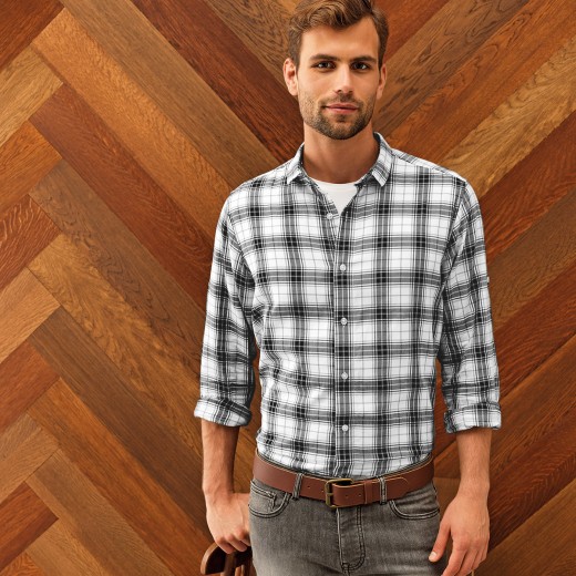 GINMILL CHECK - MENS SHIRT 100