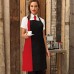 CONTRAST BIB APRON 65%P 35%C