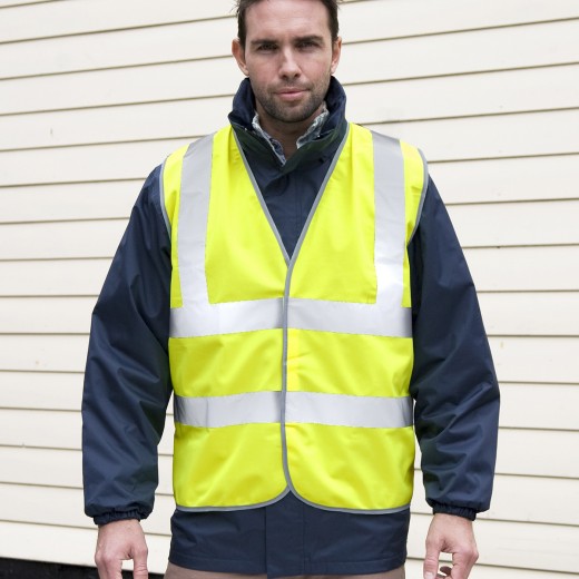 SAFETY HIGH VIZ VEST 100%P