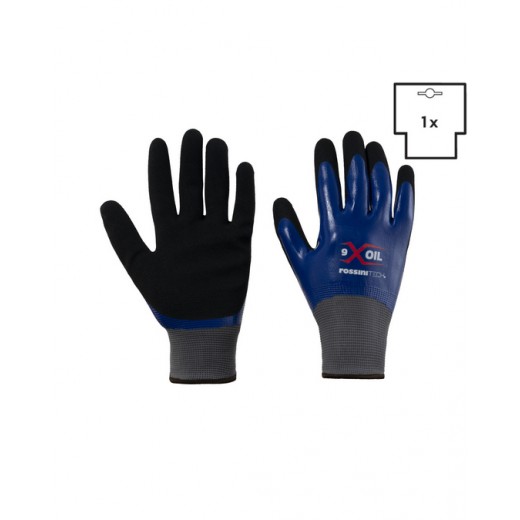 GUANTO POLIESTERE / NITRILE DOPPIA SPALMATURA ANTISCIVOLO X-GLOVE XGLOVE X GLOVE GUANTI GGC021