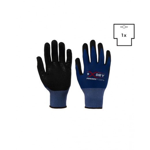 GUANTO NYLON / NITRILE MICRO SCHIUMA TRASPIRANTE PUNTINATO X-GLOVE XGLOVE X GLOVE GUANTI GGC024