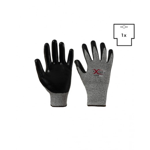 GUANTO TAGLIO B (HPPE-VETRO) / NITRILE LISCIO X-GLOVE XGLOVE X GLOVE GUANTI GGC028