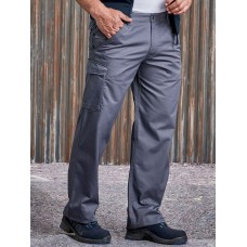 ADULTS' POLYCOTTON TWILL TROUSERS JE001M