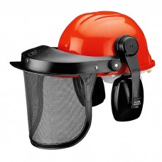 KIT FORESTALE:ELMETTO+VISIERA+CUFFI 1094