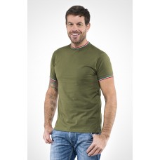 T-SHIRT SKY SPORT COLLO TRICOLORE E0419