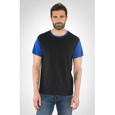 T-SHIRT COLLEGE GIROCOLLO BICOLORE E0452
