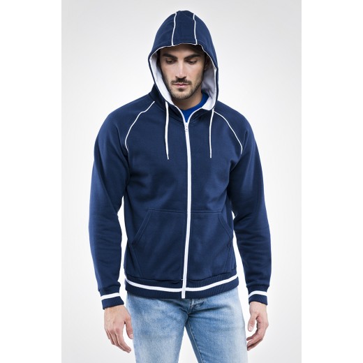 FELPA ENJOY FULL ZIP CON CAPPUCCIO E0510