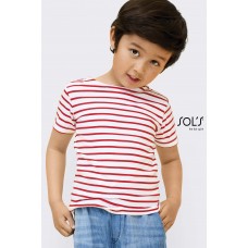 T-SHIRT BAMBINO GIROCOLLO RIGATA MILES KIDS 01400