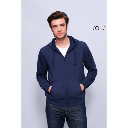 FELPA UOMO FULL ZIP CON CAPPUCCIO SPIKE MEN 03105