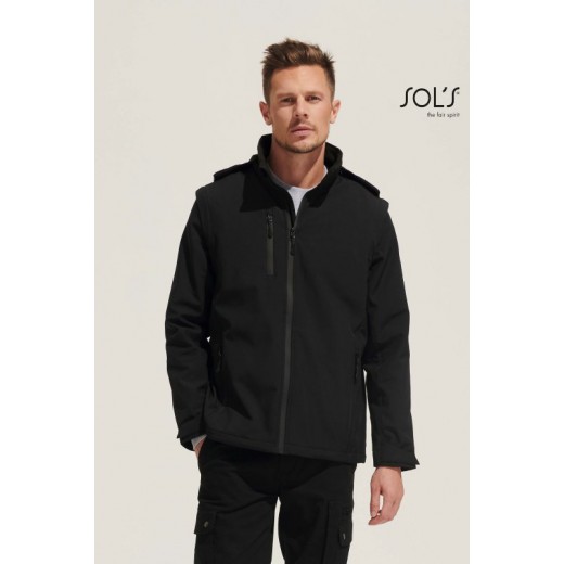 SOFTSHELL CON CAPPUCCIO E MANICHE REMOVIBILI FALCON 3IN1 03995