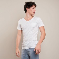 STILE FIAMMATO MAGLIA COLLO A V CON TASCHINO IT690