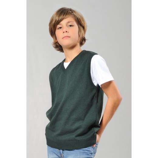 GILET BAMBINO C/V 100% COT. RIGENERATO  IT094