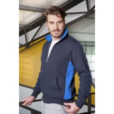 FELPA JACKET ZIP LUNGA CONTRAST70/30% COT/POL 280G IT470C