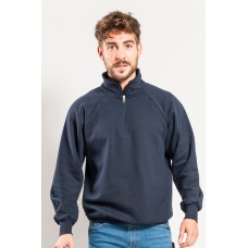 FELPA UNISEX COLLO ZIP 70/30% COT/POL 280 GR/M2 IT503