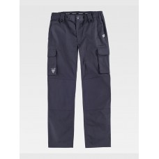 PANTALONE DA LAVORO MULTITASCHE ELASTICIZZATO CON RINFORZI B1432