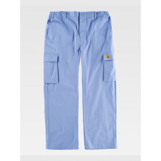 PANTALONE DA LAVORO TESSUTO ANTISTATICO B1900