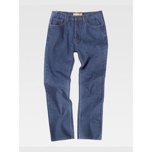PANTALONE DA LAVORO 5 TASCHE TESSUTO DENIM B4003