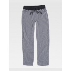 PANTALONE CUOCO TESSUTO A QUADRETTI B5925