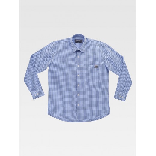 CAMICIA MANICA LUNGA A QUADRETTI B8010