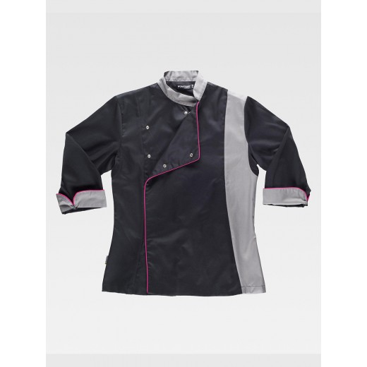 GIACCA CUOCO DONNA MANICA LUNGA TESSUTO ANTIMACCHIA B9241