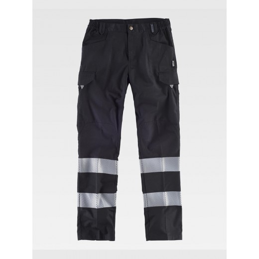 PANTALONE BANDE RIFRANGENTI DISCONTINUE C2717