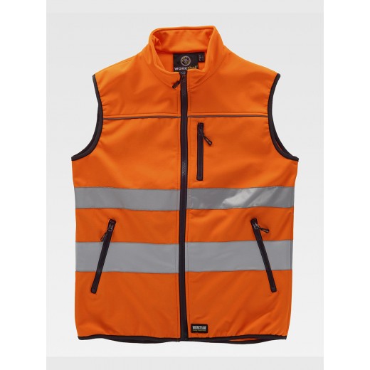 GILET SOFTSHELL TESSUTO RIPSTOP ALTA VISIBILITA CLASSE 1 C2920