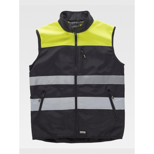 GILET BANDE RIFRANGENTI TESSUTO RIPSTOP C2921