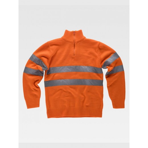 PULLOVER MEZZA ZIP ALTA VISIBILITA CLASSE 2 C5508