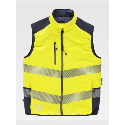 GILET IMBOTTITO REVERSIBILE ALTA VISIBILITA CLASSE 1 C8250