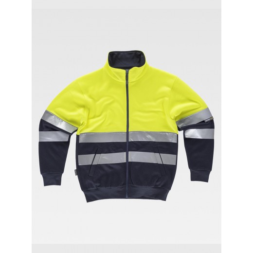 FELPA ZIP INTERA ALTA VISIBILITA CLASSE 2 C9037