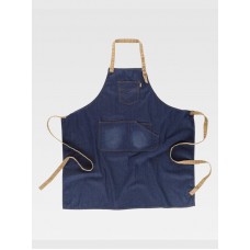 GREMBIULE CON PETTORINA TESSUTO DENIM M710