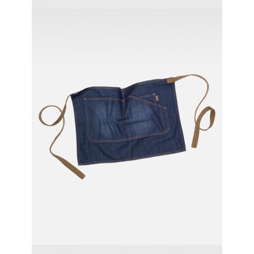 GREMBIULE SENZA PETTORINA CORTO TESSUTO DENIM M711