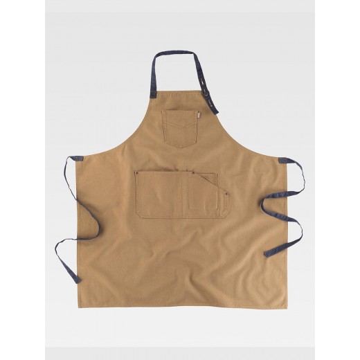 GREMBIULE CON PETTORINA COTONE CAMVAS M712