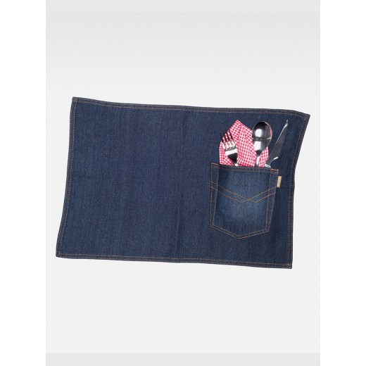 TOVAGLIA COLAZIONE TESSUTO DENIM PACK 4 PEZZI M715