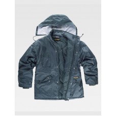 PARKA IMBOTTITO CON CAPPUCCIO TESSUTO OXFORD S1000