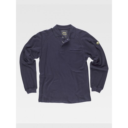 POLO MANICA LUNGA TESSUTO ANTISTATICO IGNIFUGO S6598
