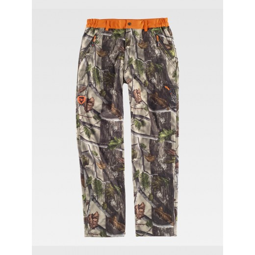 PANTALONE SOFTSHELL CAMOUFLAGE - CACCIA S8360