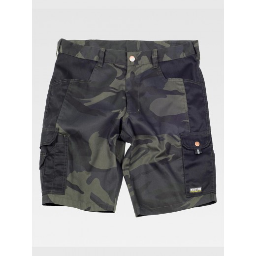 BERMUDA MULTITASCHE CAMOUFLAGE S8516