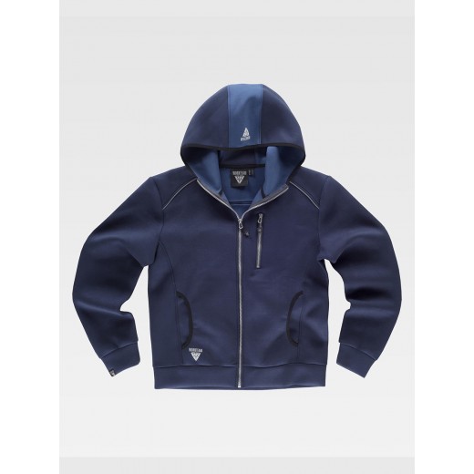FELPA UNISEX CAPPUCCIO E ZIP S9485