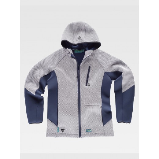 FELPA CAPPUCCIO E ZIP WF2605