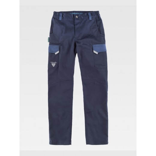 PANTALONE DA LAVORO ELASTICIZZATO RINFORZ NEI GLUTEI WF2855