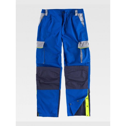PANTALONE DA LAVORO MULTITASCHE PROTEZIONE ALLE GINOCCHIA RINFORZI NEI GLUTEI WF5852