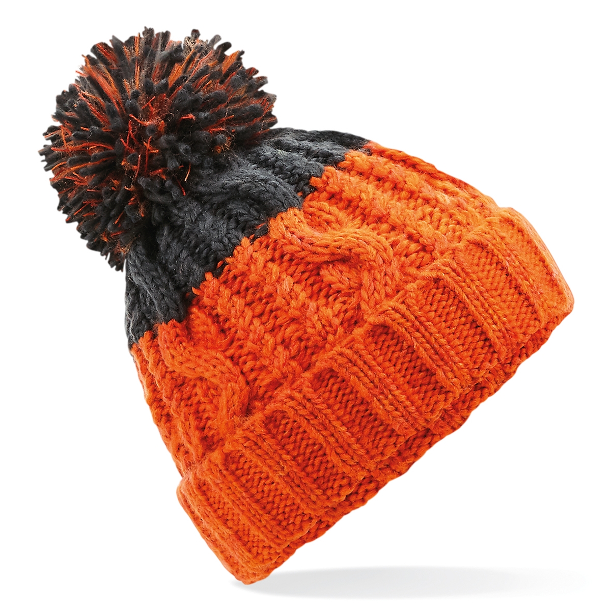 orange-graphite grey