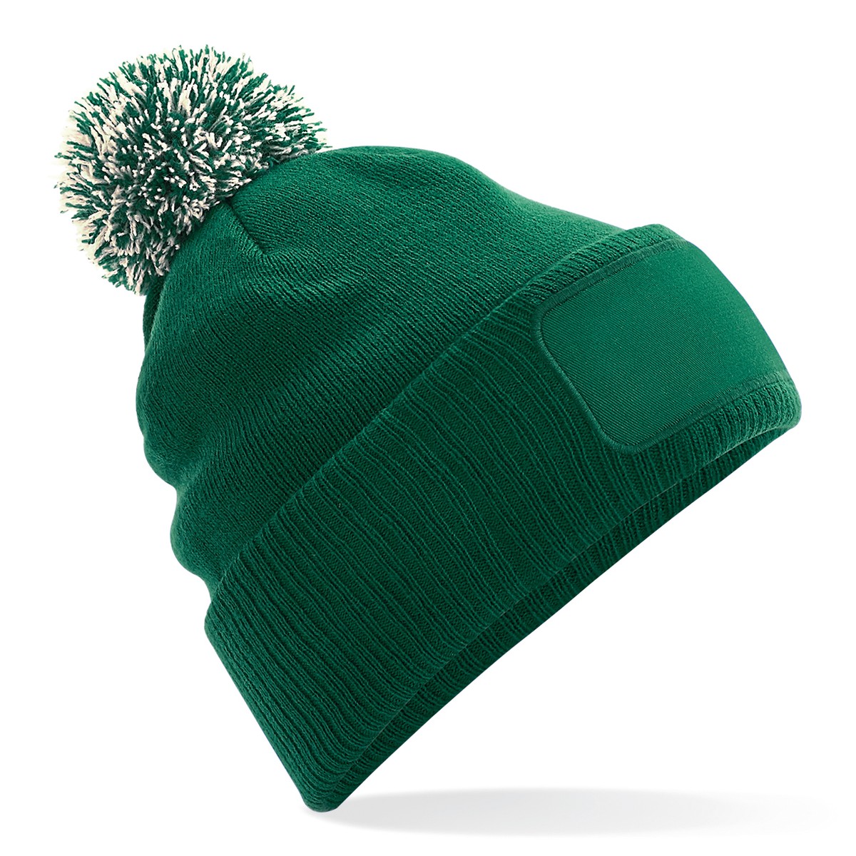 bottle green-off white