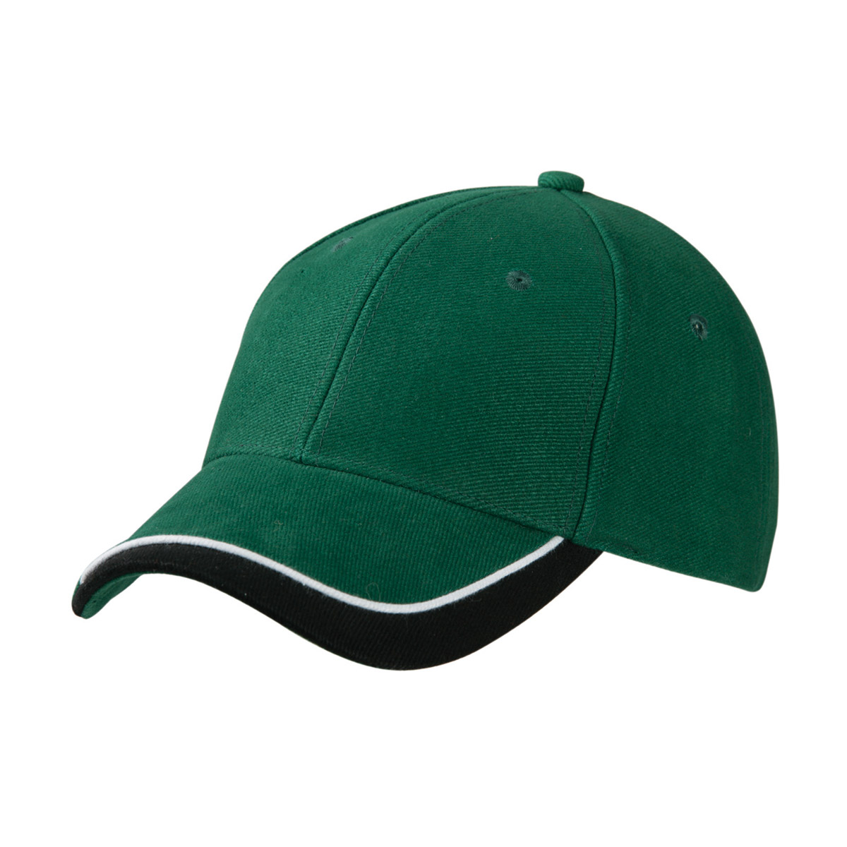 dark green-white-black