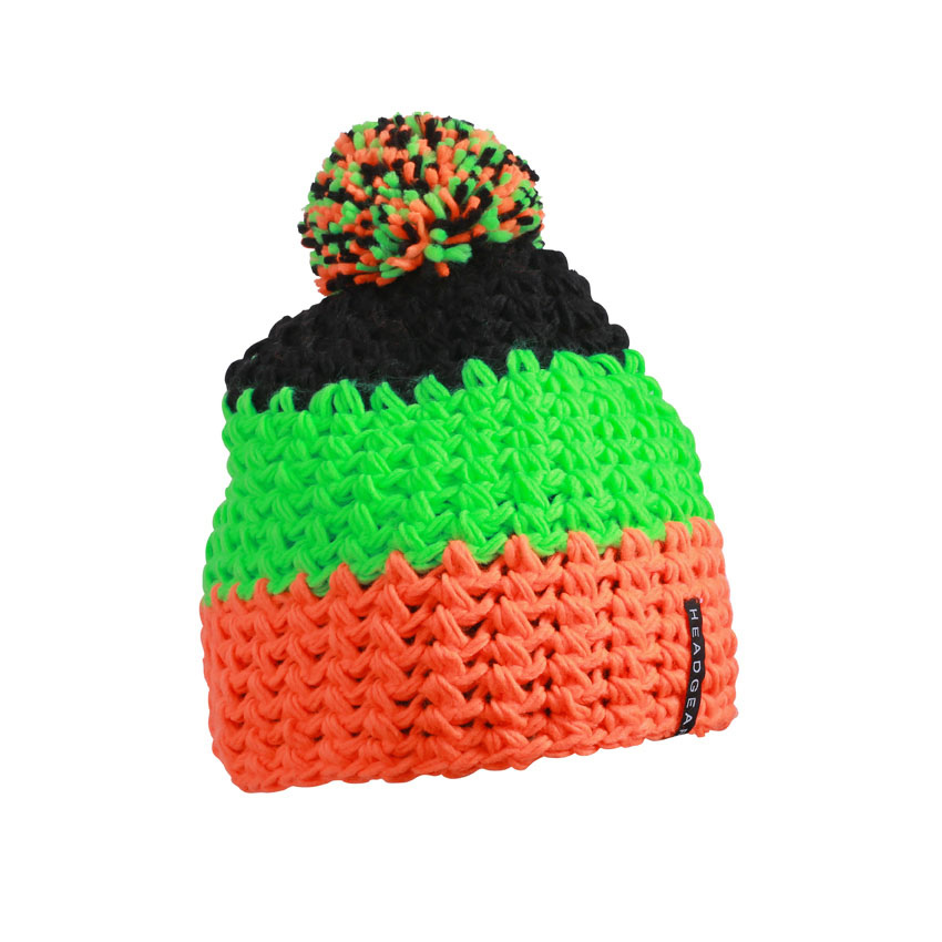 neon orange-neon green-black