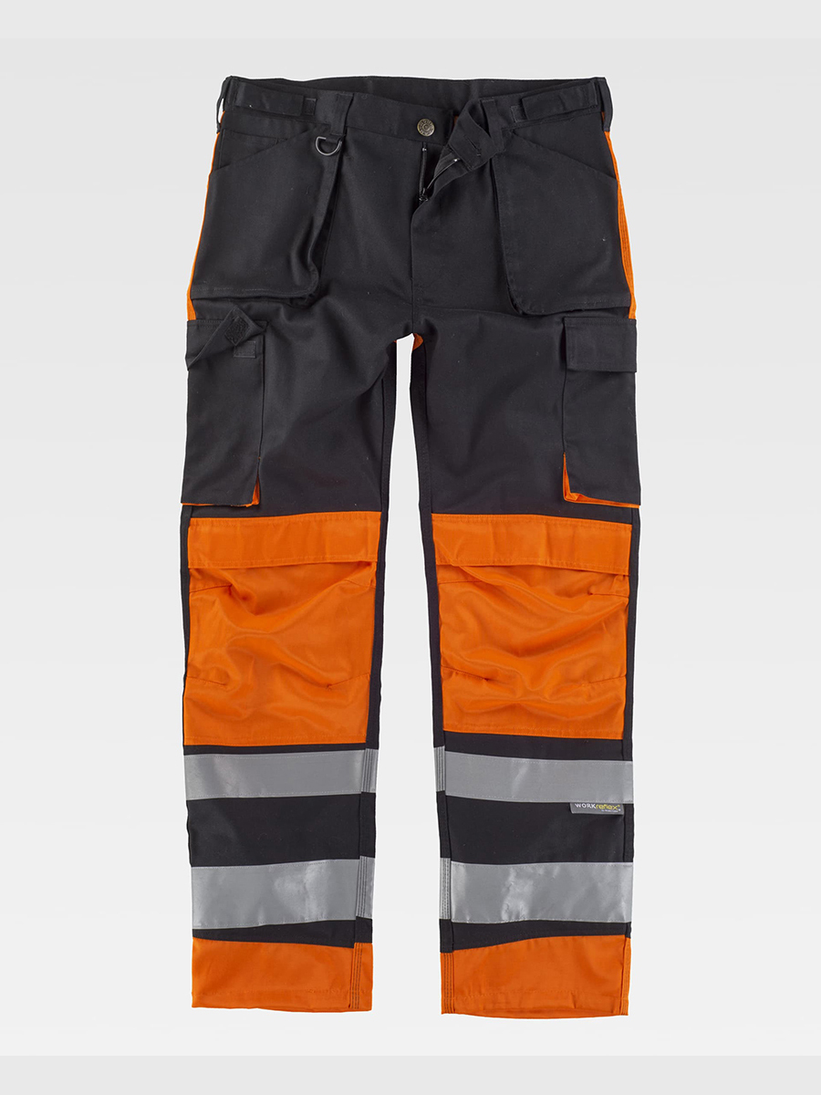 black/orange