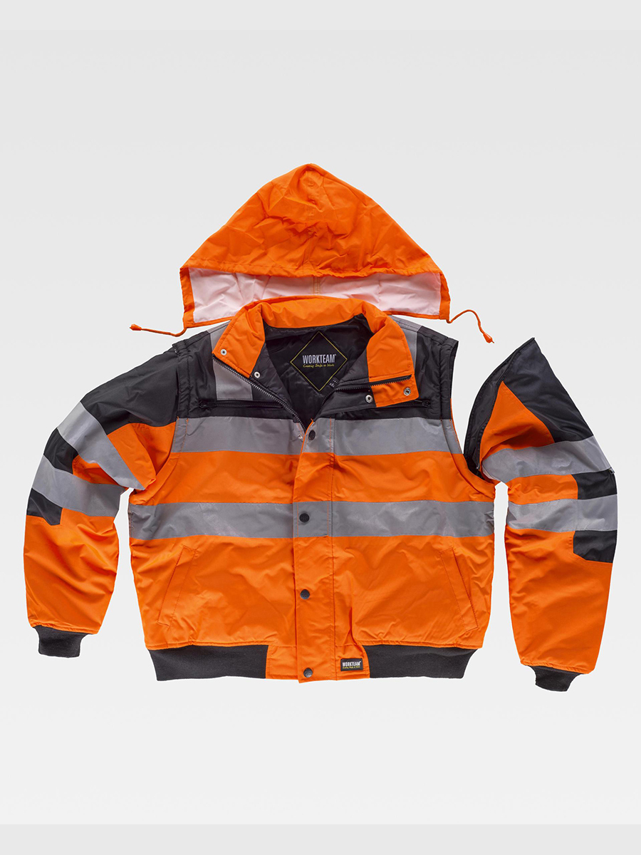 black/orange