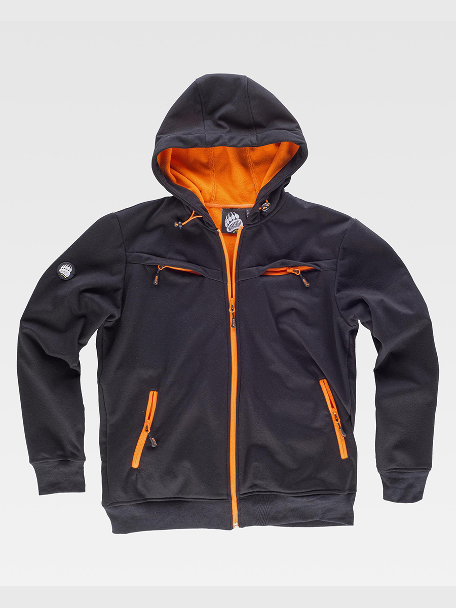 black/orange